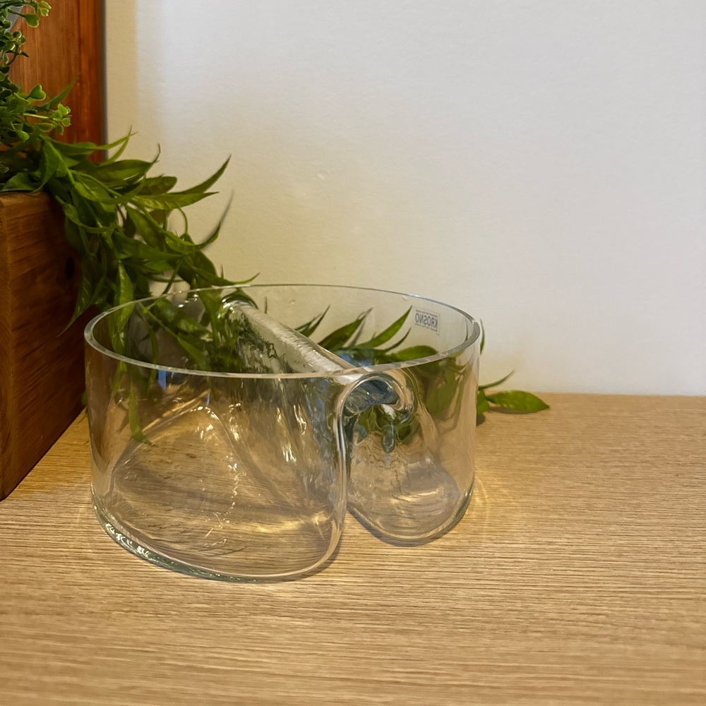 Krosno Poland Glass Divided Dish